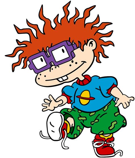 Bring the '90s back with your love for Chuckie Finster in this amazing Adult Rugrats Chuckie costume. Featuring Chuckie's iconic blue Saturn shirt and mismatched green shorts, to relive your childhood.